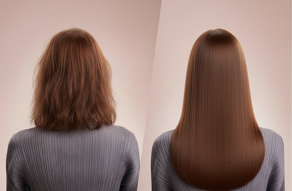 Invisible Hair Extensions installation