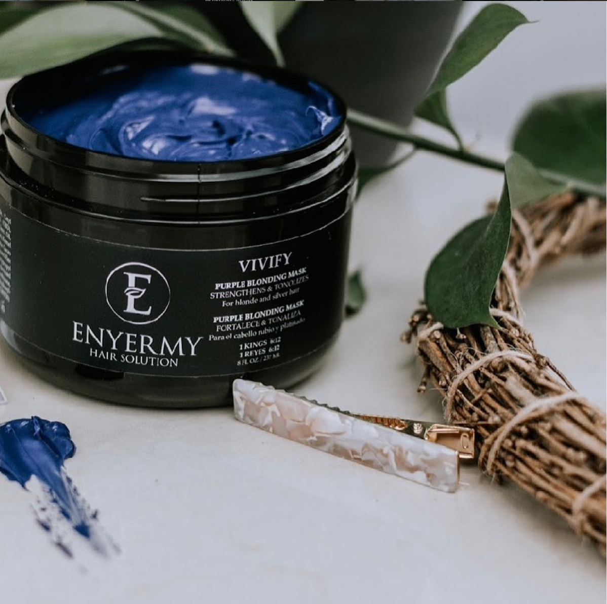 eyermy hair solution Vivify Purple Blonding Mask